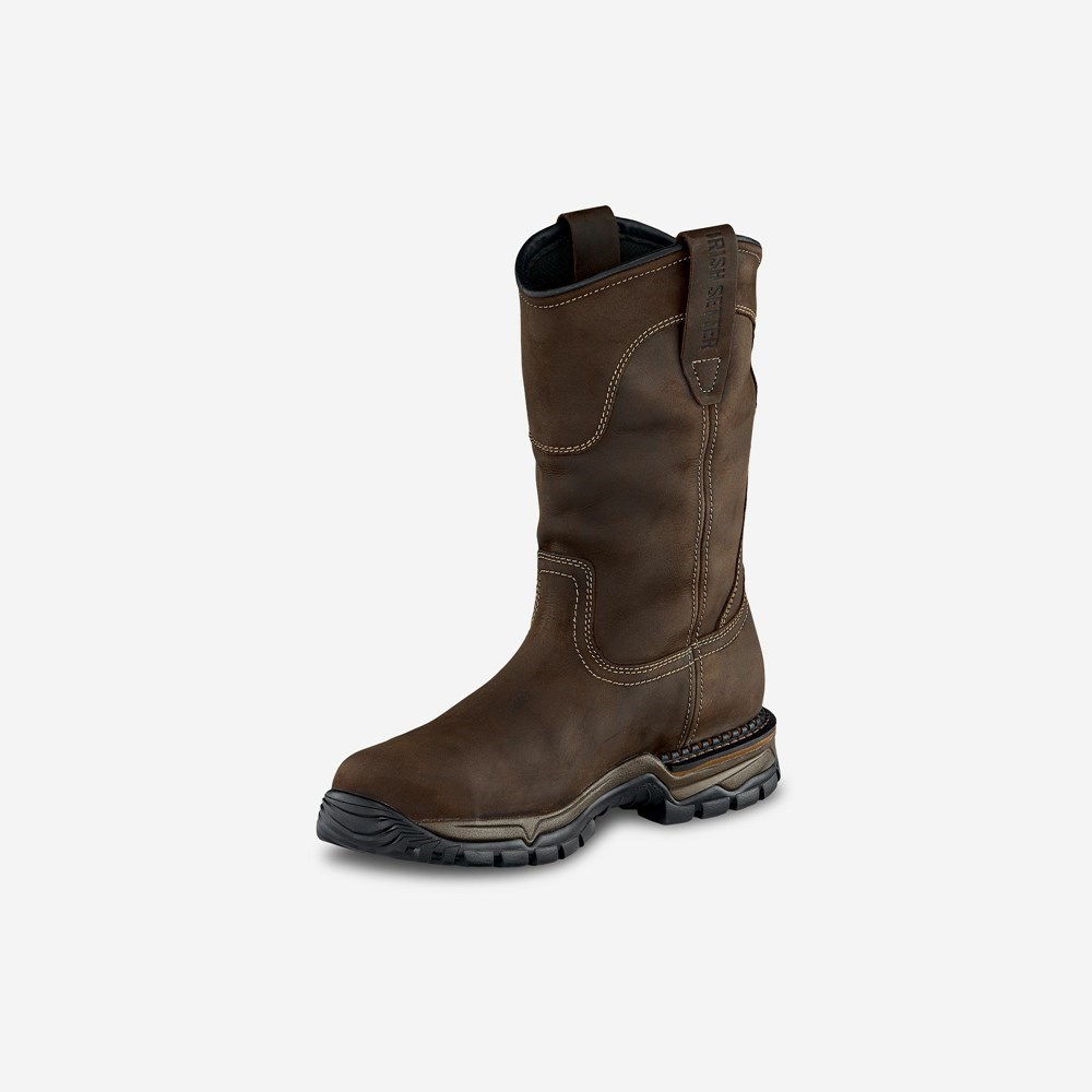 Bottes de Travail Irish Setter Two Harbors Homme Chocolat | 5136289-SP